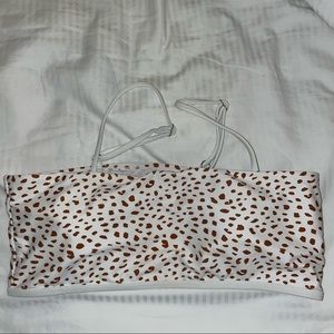 Polka dot bikini top